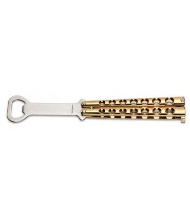 Navaja ABANICO ABREBOTELLAS "BALISONG GOLD" MAGNUM  by BÖKER 