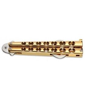 Navaja ABANICO ABREBOTELLAS "BALISONG GOLD" MAGNUM  by BÖKER 