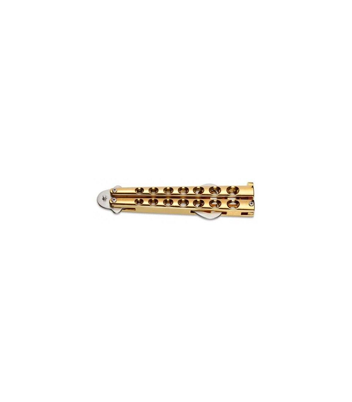 Navaja ABANICO ABREBOTELLAS "BALISONG GOLD" MAGNUM  by BÖKER 