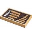 ESTUCHE COLECCIÓN SIN TAPA OPINEL CARBONO 10 PIEZAS
