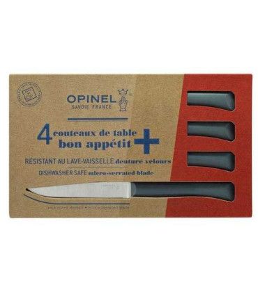 JUEGO DE CUCHILLOS DE MESA MICRODENTADOS Nº125 OPINEL 001907