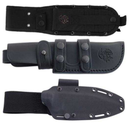 CUCHILLO DE SUPERVIVENCIA "K-9 NEGRO" J&V CDA 1466-G10-N-COR-NEG