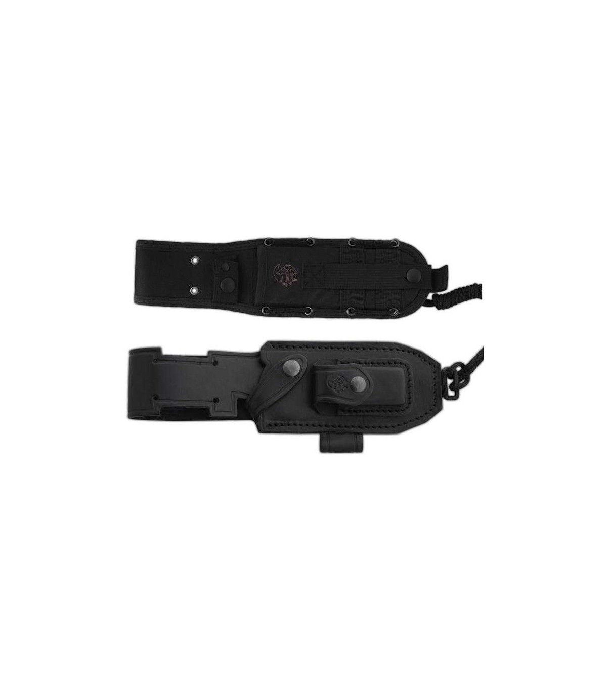 CUCHILLO DE CAZA "CHACAL BLACK VERSION NARANJA" J&V CDA 1336-M2-NEG-COR