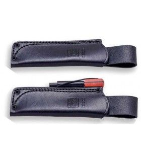 Cuchillo de SUPERVIVENCIA "LYNX MICARTA NARANJA FUNDA DE CUERO"  JOKER CN111