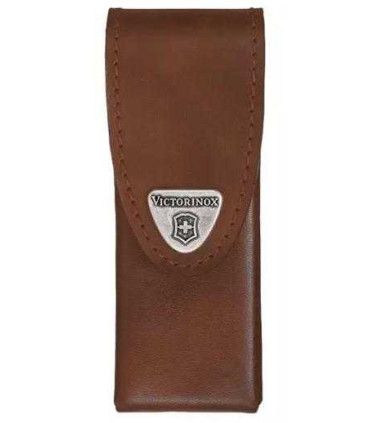 FUNDA DE CUERO MARRÓN PARA SWISS  TOOLS SPIRIT VICTORINOX 4.0832.L