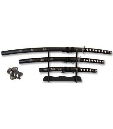 SET DE KATANAS SAMURAIS TOLE 10 IMPERIAL 32600