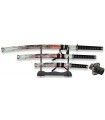 SET DE KATANAS SAMURAIS TOLE 10 IMPERIAL 32587