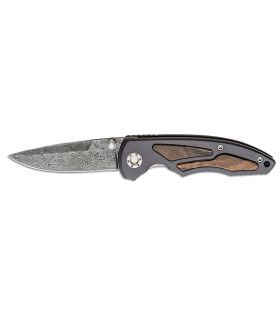 Navaja de LUJO "BÖKER LEOPARD-DAMAST I"