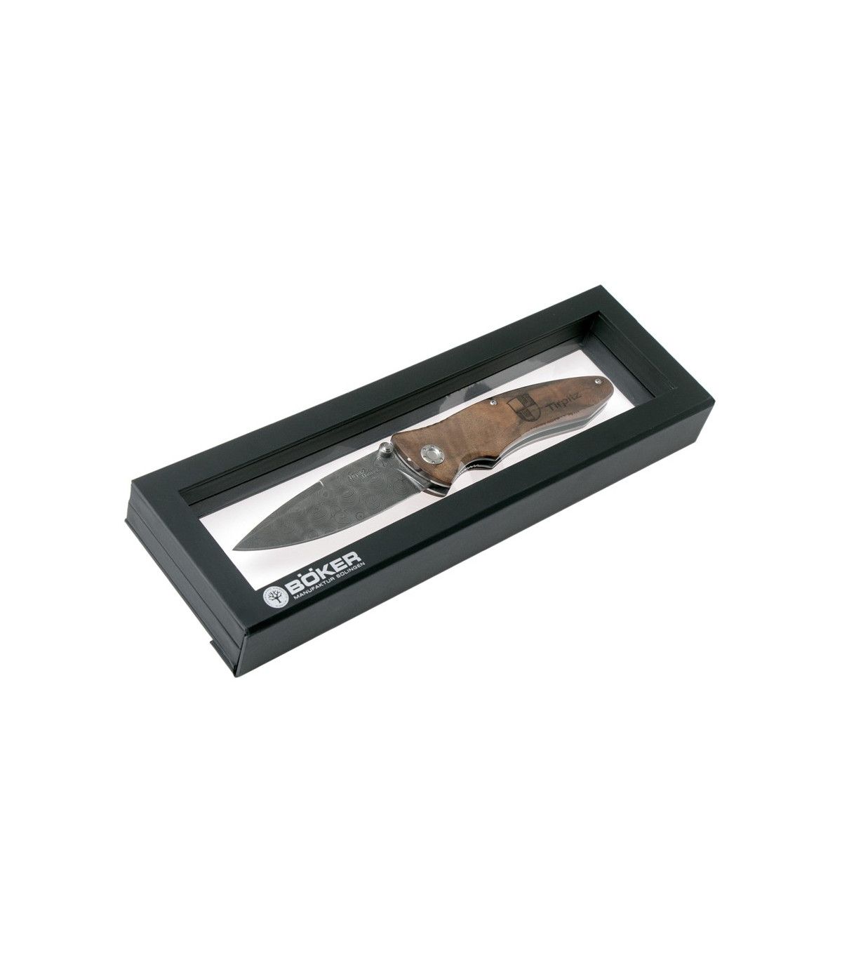 Navaja de lujo "BÖKER TIRPITZ DAMAST WOOD "
