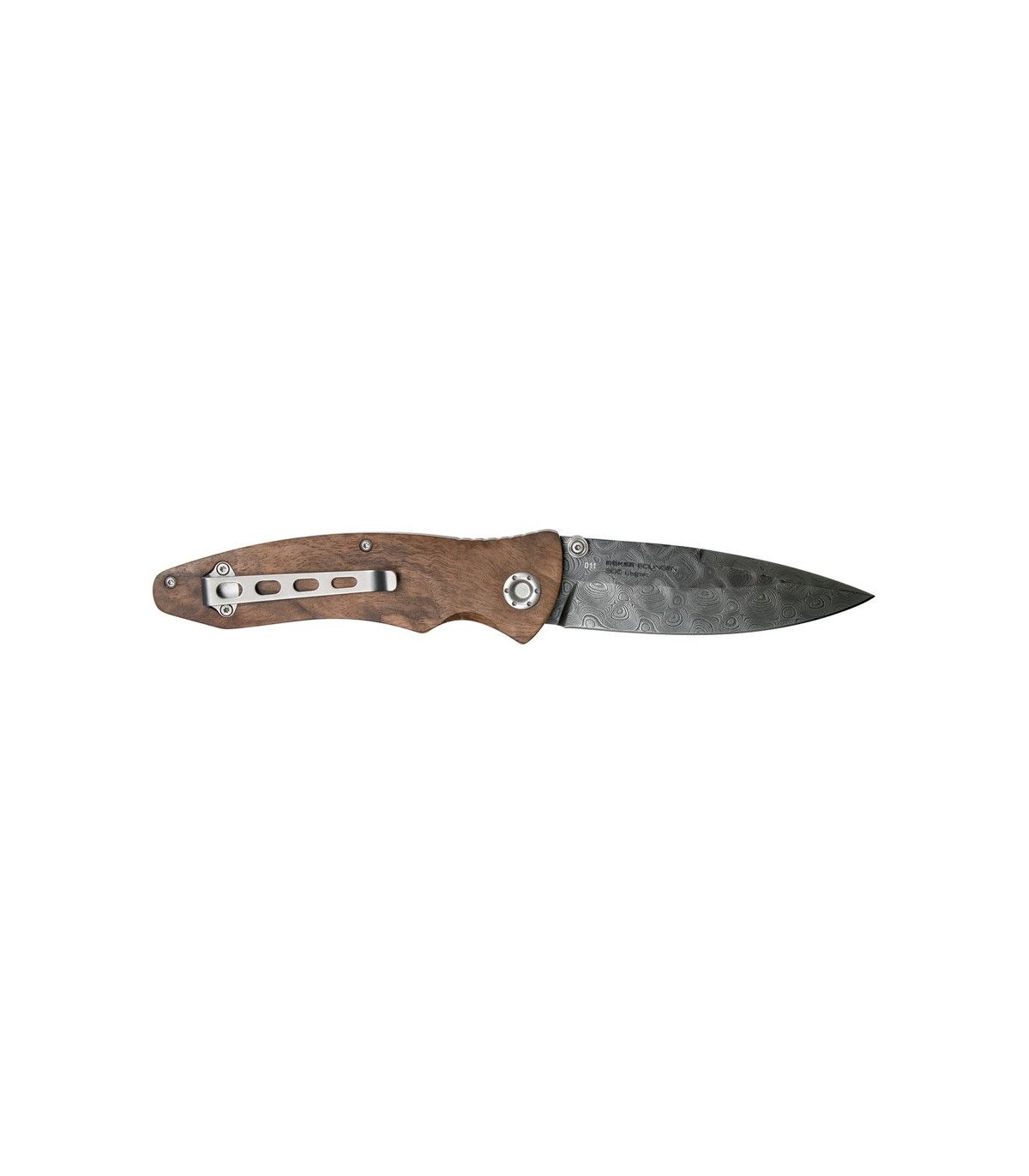 Navaja de lujo "BÖKER TIRPITZ DAMAST WOOD 42"