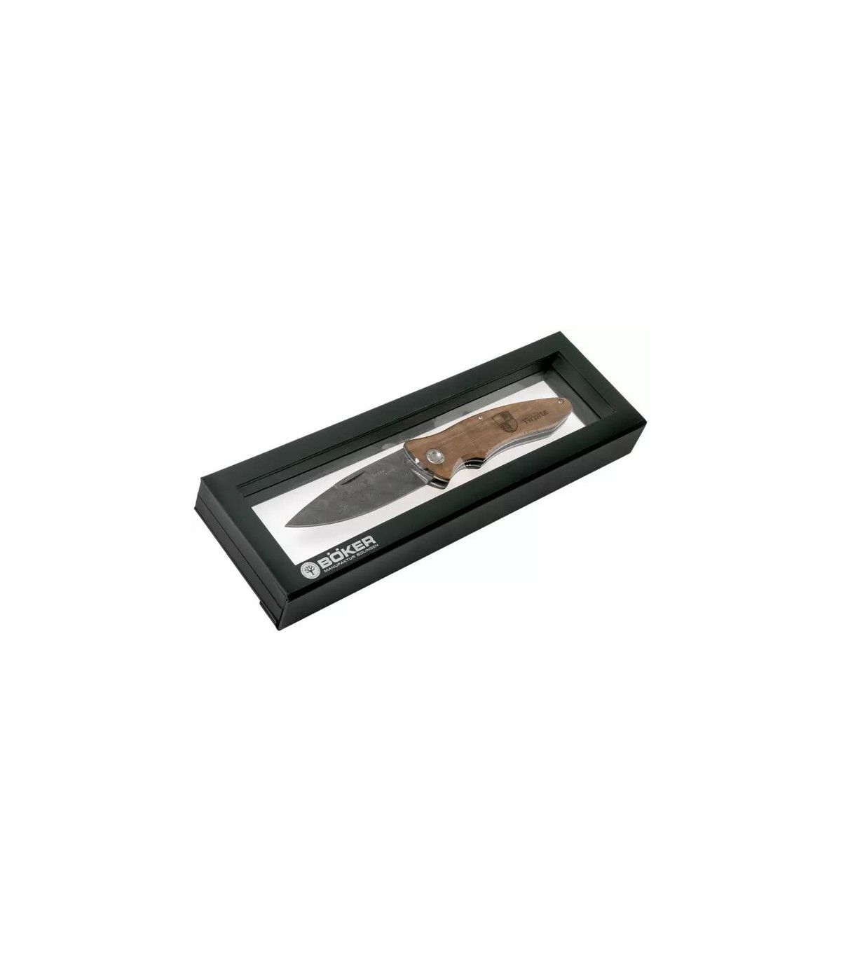 Navaja de lujo "BÖKER TIRPITZ DAMAST WOOD 42"