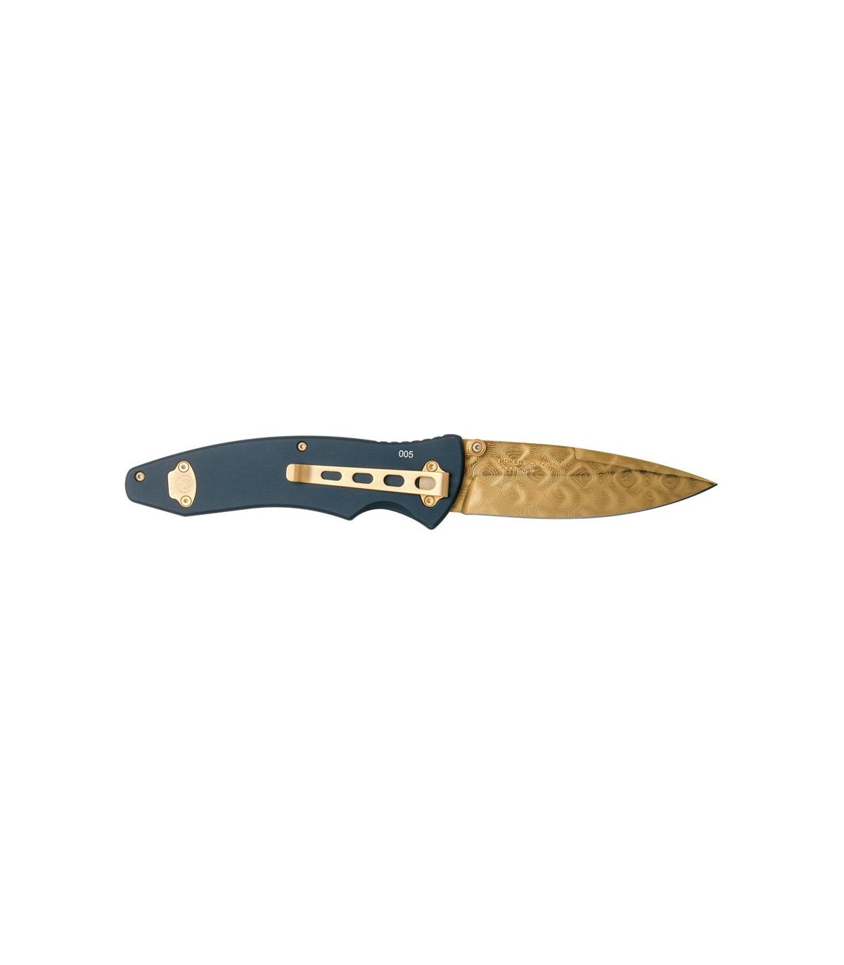 Navaja de lujo "BÖKER TIRPITZ DAMAST GOLD "