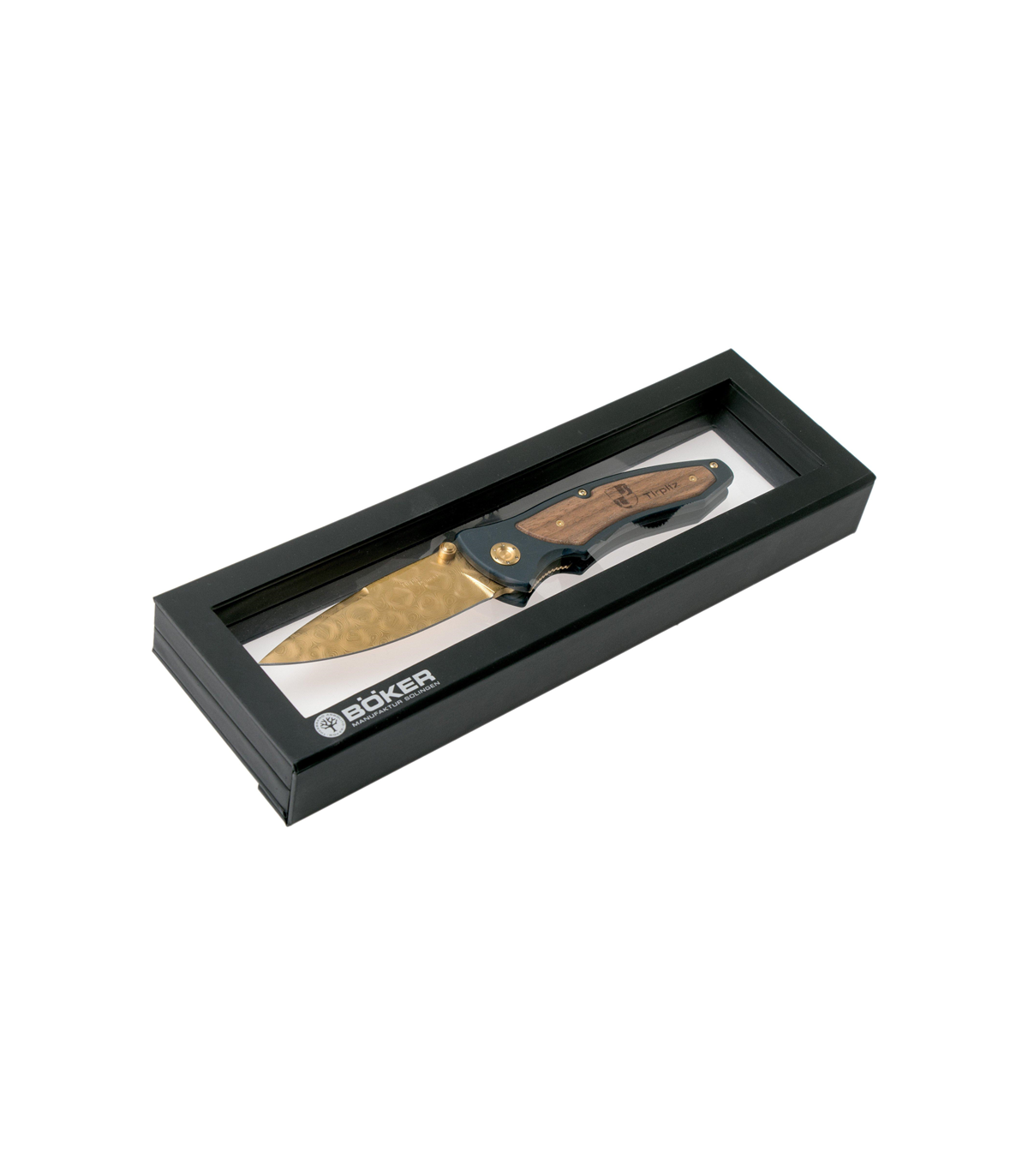 Navaja de lujo "BÖKER TIRPITZ DAMAST GOLD "