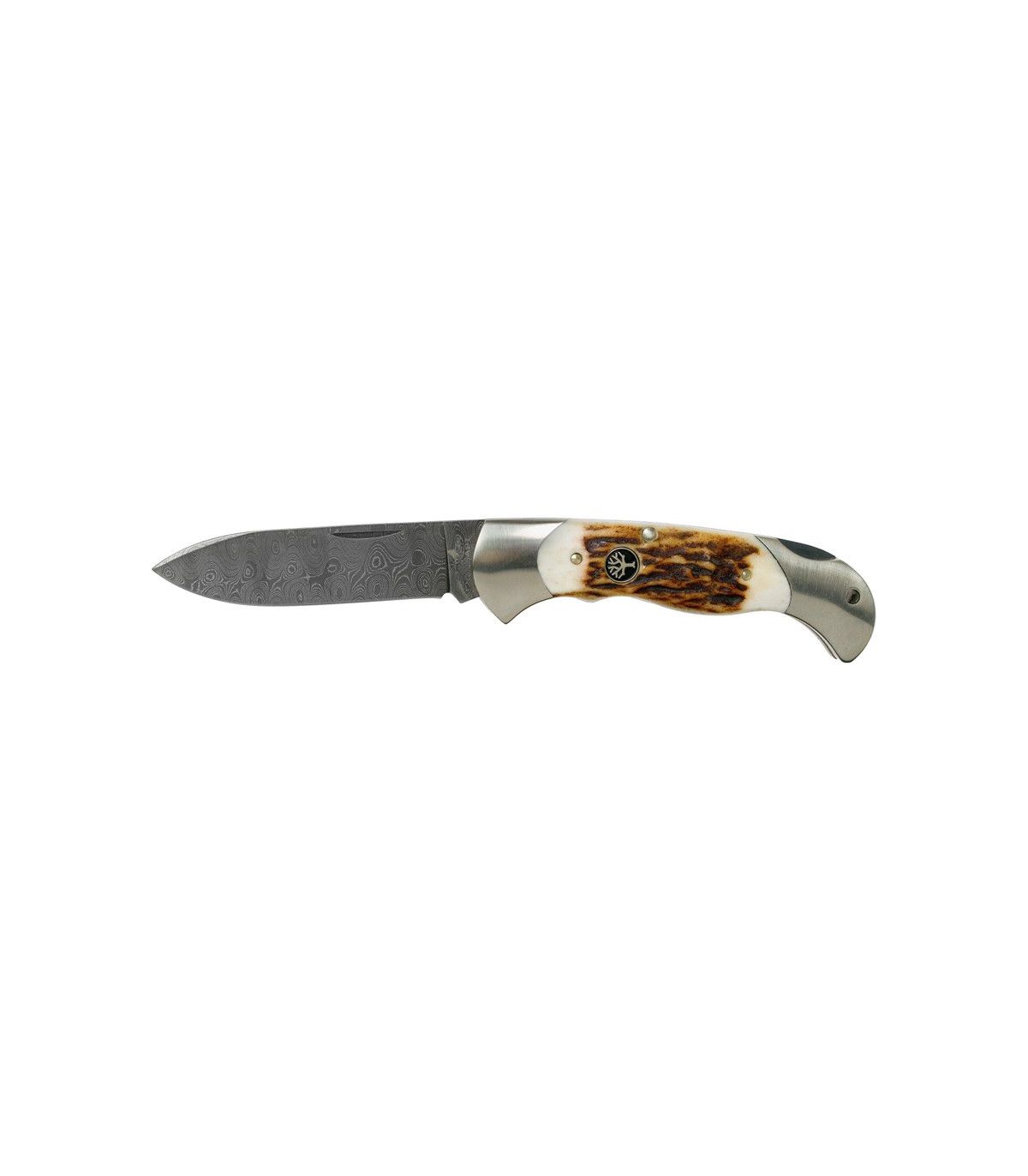 Navaja de LUJO "BÖKER SCOUT HIRSCHHORN DAMAST"