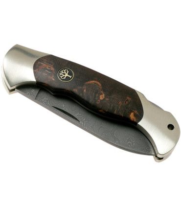 Navaja de LUJO "BÖKER SCOUT SPEARPOINT MASERBIRKE DAMAST"