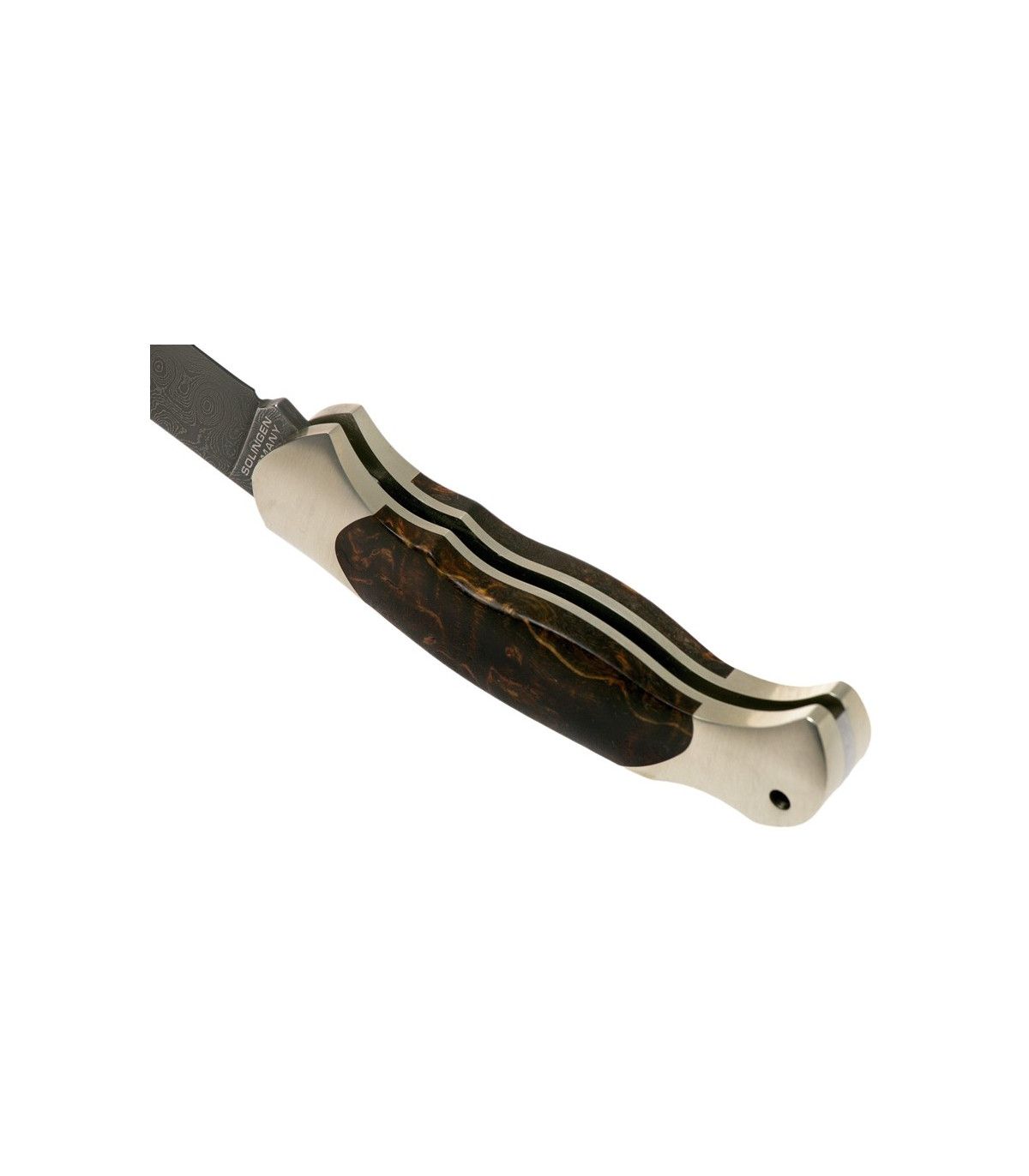 Navaja de LUJO "BÖKER SCOUT SPEARPOINT MASERBIRKE DAMAST"
