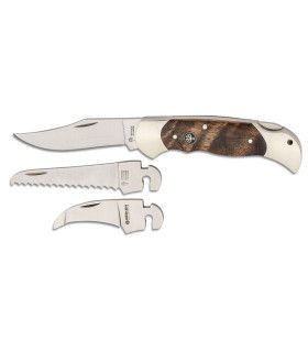 NAVAJA DE CAZA "BÖKER OPTIMA SET II WALNUSS "