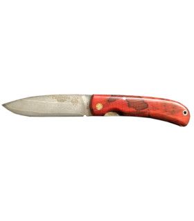 Navaja Campera de LUJO madera estabilizada roja J&V CDA 1416-MER-VG10