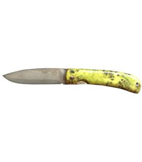 Navaja Campera de LUJO madera estabilizada verde J&V CDA 1416-MEV-VG10