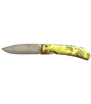 Navaja Campera de LUJO madera estabilizada verde J&V CDA 1416-MEV-VG10