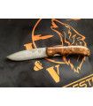 Navaja Campera de LUJO madera estabilizada naranja J&V CDA 1416-MEN-VG10
