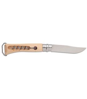 Navaja OPINEL Nº10 INOX CON SACACORCHOS Y ABRIDOR 002578