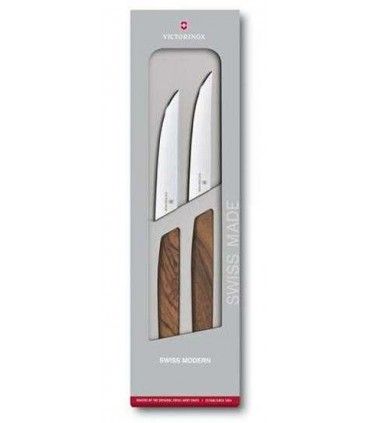 JUEGO DE CUCHILLOS PARA BISTEC "SWISS MODERN" VICTORINOX 6.9000.12G