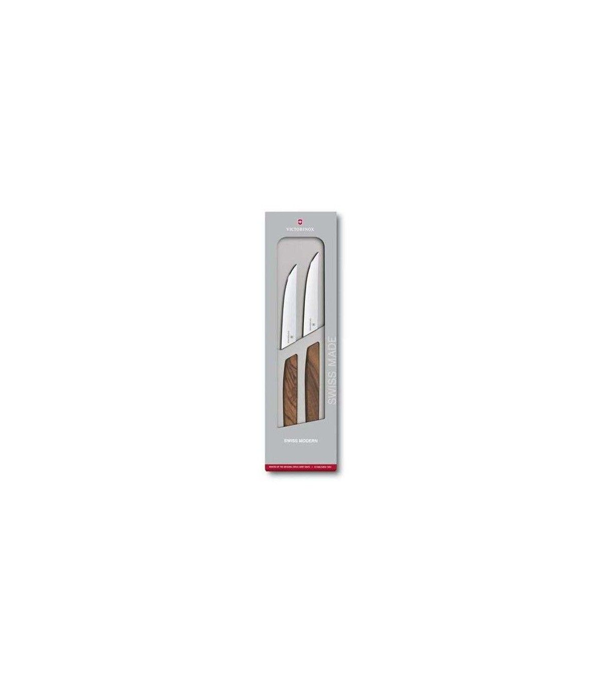 JUEGO DE CUCHILLOS PARA BISTEC "SWISS MODERN" VICTORINOX 6.9000.12G