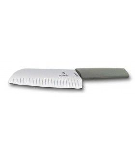 CUCHILLO SANTOKU "SWISS MODERN VERDE OLIVA" VICTORINOX 6.9056.17K8B