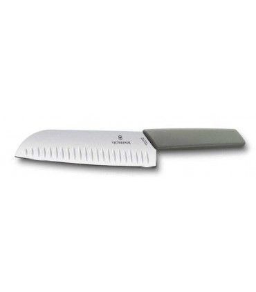 CUCHILLO SANTOKU "SWISS MODERN VERDE OLIVA" VICTORINOX 6.9056.17K8B