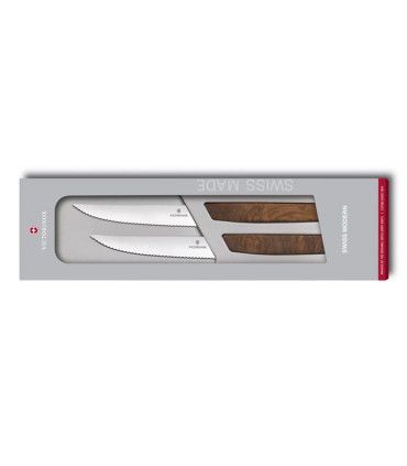 Juego de cuchillos de MESA "SWISS MODERN WOOD" VICTORINOX 6.9000.12WG