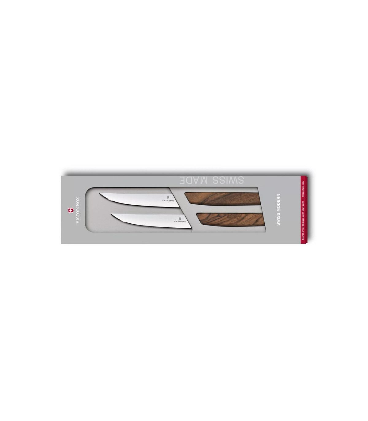 Juego de cuchillos de MESA "SWISS MODERN WOOD" VICTORINOX 6.9000.12G