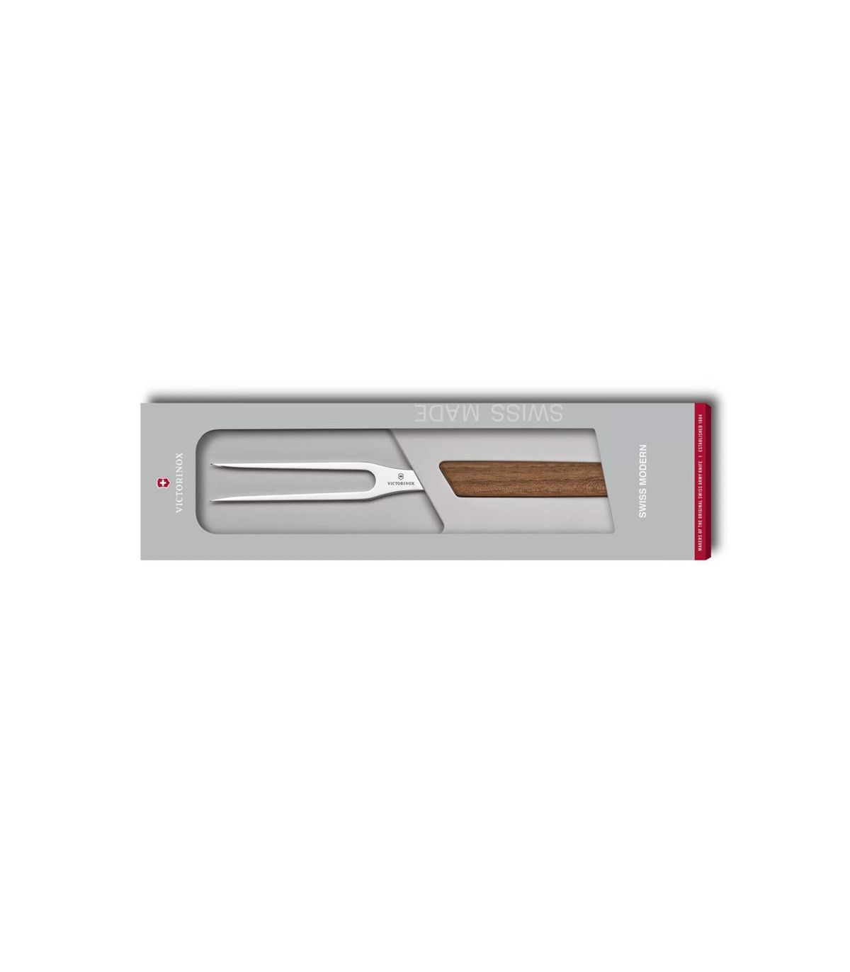 TENEDOR DE TRINCHAR " SWISS MODERN WOOD" VICTORINOX 6.9030.15G