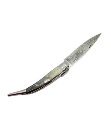 NAVAJA ARTESANA ESPADA TORO "GUERRERO"  R.BUSTOS