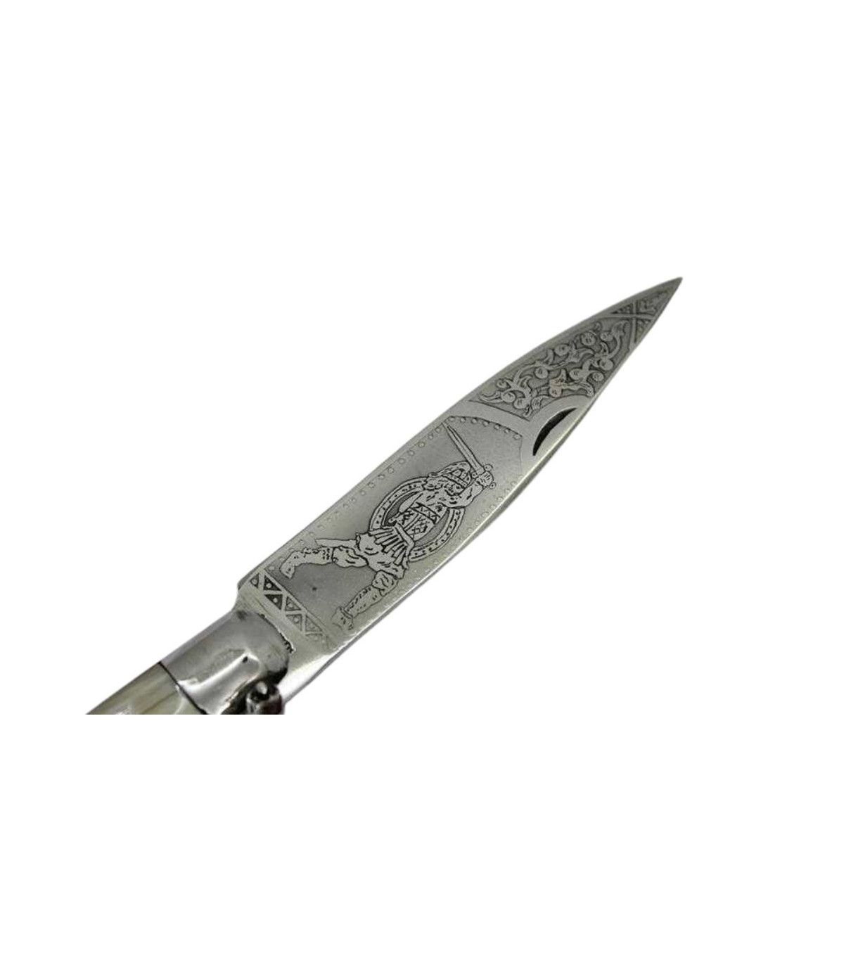 NAVAJA ARTESANA ESPADA TORO "GUERRERO"  R.BUSTOS