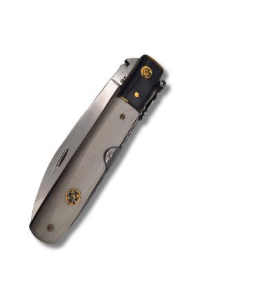 NAVAJA ARTESANA DE LUJO "MACHETE CIERVO PULIDO CON VIROLA" CELAYA CA-40