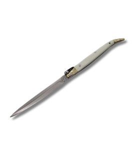 NAVAJA ESTILETE CELULOIDE BLANCO ISMAEL LAGUNA 18