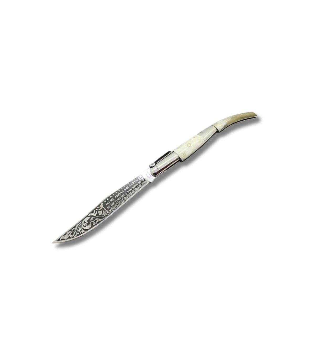 NAVAJA ARTESANA ÁRABE COLECCIÓN TORO GRABADA JJ.MARTINEZ 100TGR