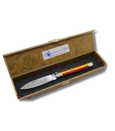 NAVAJA PERSONALIZADA ESPAÑA "REGALO DE NAVIDAD" JJ.MARTINEZ