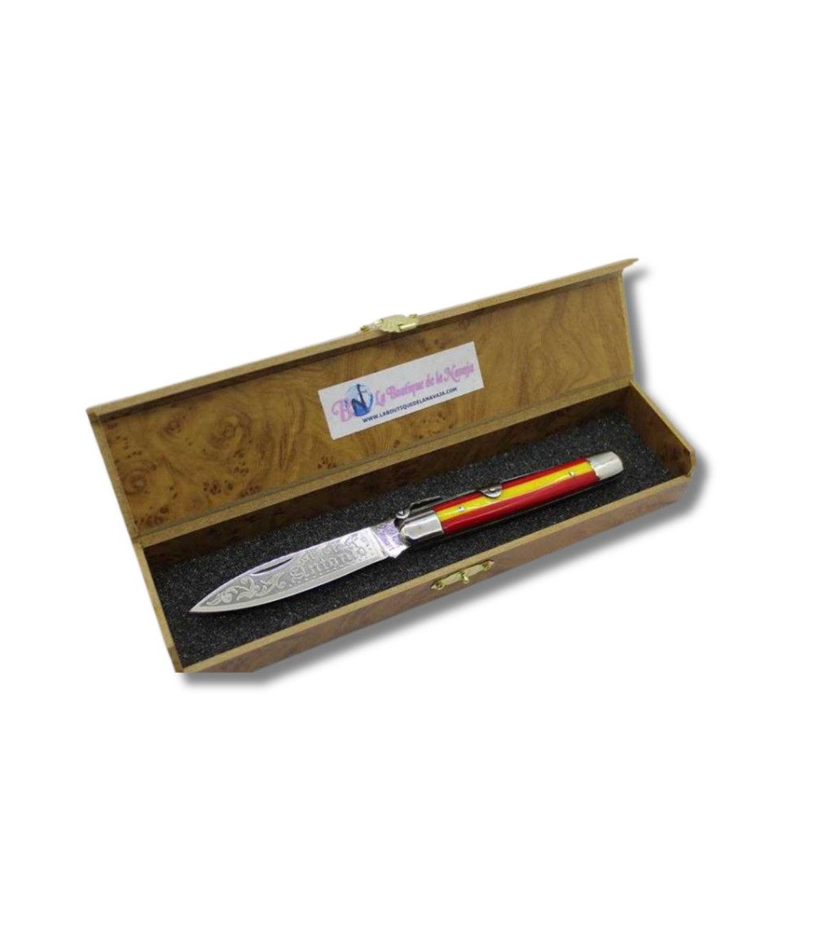 NAVAJA PERSONALIZADA ESPAÑA "REGALO DE NAVIDAD" JJ.MARTINEZ