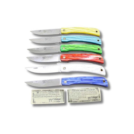 NAVAJA ARTESANA "CAMPAÑA ACRÍLICO CELESTE" CELAYA por 25,10 €