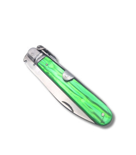 NAVAJA ARTESANA CELULOIDE VERDE R.BUSTOS 4B