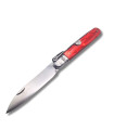 NAVAJA ARTESANA CELULOIDE ROJO R.BUSTOS 5