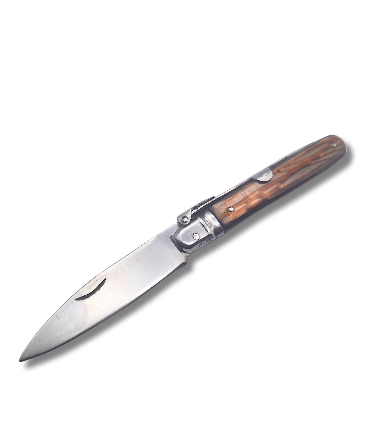 NAVAJA ARTESANA CELULOIDE MARRON R.BUSTOS 7