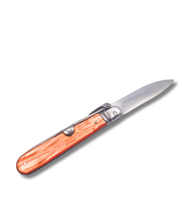 NAVAJA ARTESANA CELULOIDE NARANJA R.BUSTOS 10A