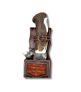 CUCHILLO DE LUJO "AFRICAN SAFARI SERIES RHINO"MUELA C
