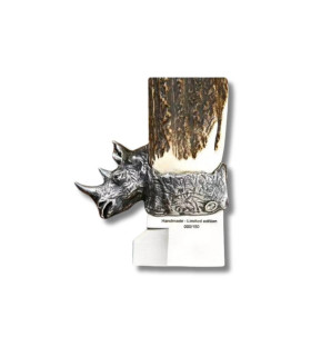 CUCHILLO DE LUJO "AFRICAN SAFARI SERIES RHINO"MUELA D
