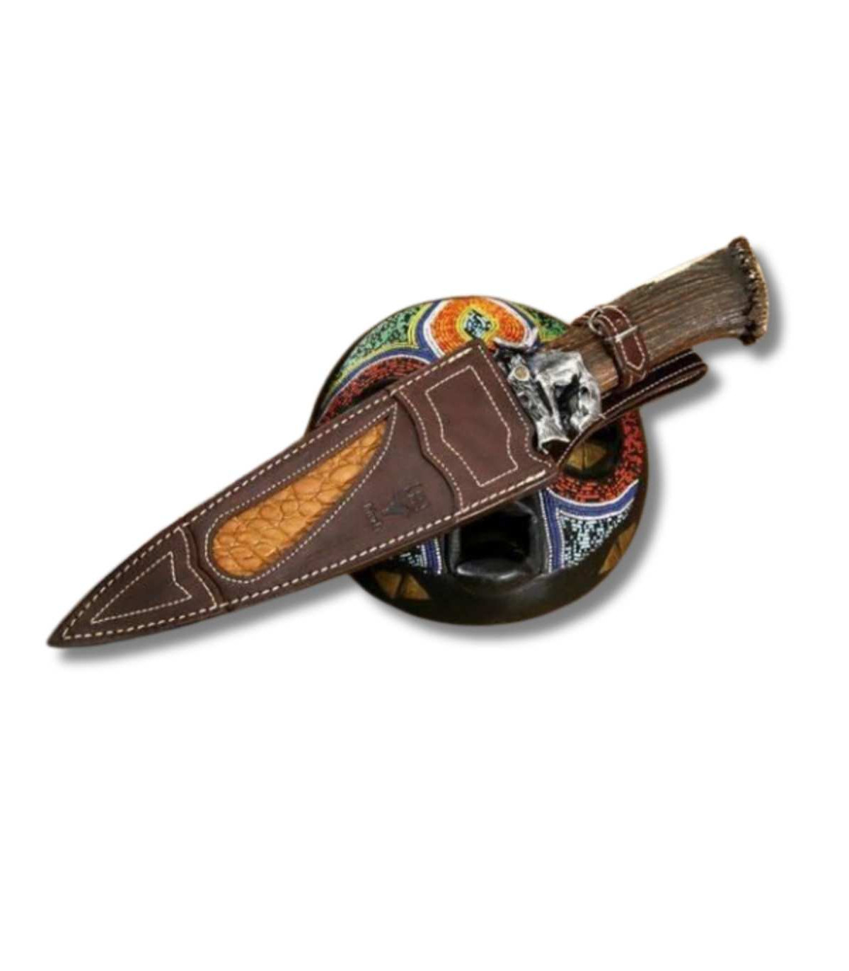 CUCHILLO DE LUJO "AFRICAN SAFARI SERIES LEOPARD" MUELA B