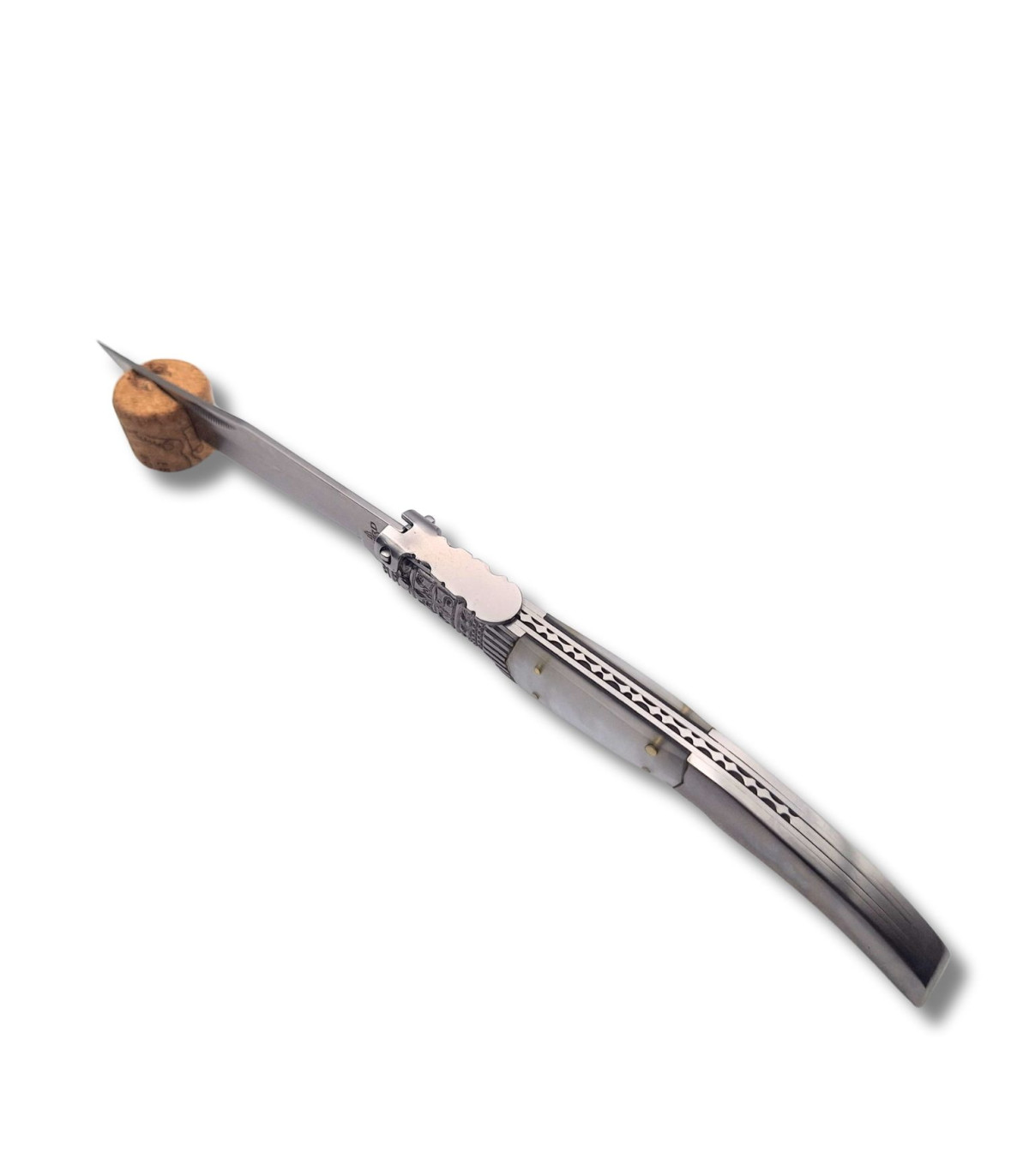 NAVAJA ARABE DE LUJO DECORADA ACRILICO BLANCO THIRD N49BD B