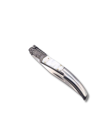 NAVAJA ARABE DE LUJO DECORADA ACRILICO BLANCO THIRD N49BD C